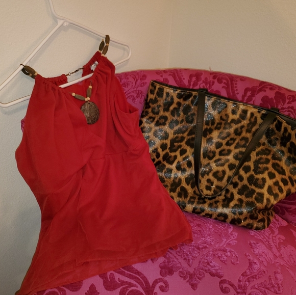 Chico animal print  purse with sparkles. - Picture 6 of 7